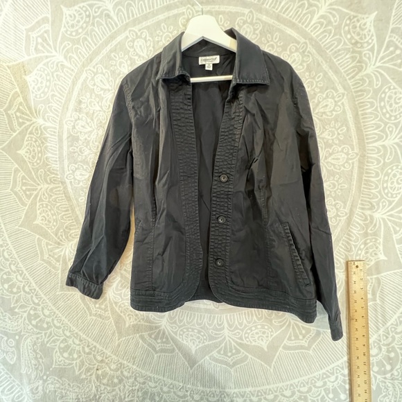 COLDWATER CREEK 1X BLACK BLAZER JACKET EUC WARM LAYER CUTE - Picture 6 of 15